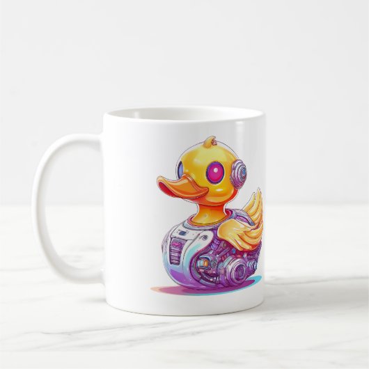 Cyborg Rubber Duck Kaffeetasse (Links)