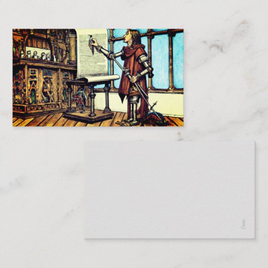 Cyborg Scriptorium Mitteilungskarte (Vorne/Hinten)