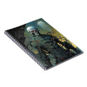 Cyborg Skeleton Futuristische Science Fiction Notizblock (Rechte Seite)