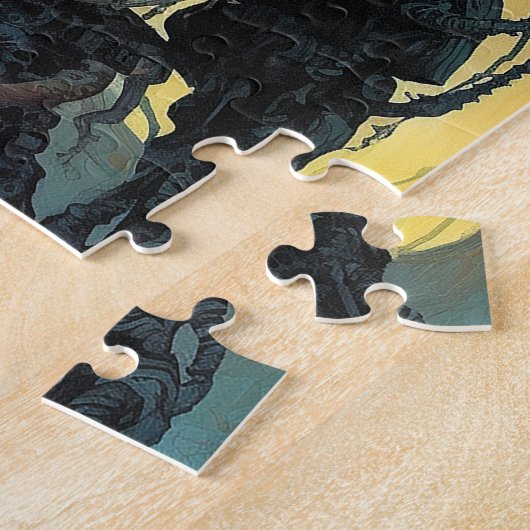 Cyborg Skeleton Futuristische Science Fiction Puzzle (Seite)