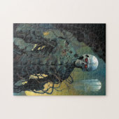 Cyborg Skeleton Futuristische Science Fiction Puzzle (Horizontal)