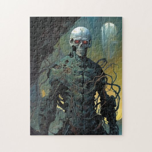Cyborg Skeleton Futuristische Science Fiction Puzzle (Vertikal)