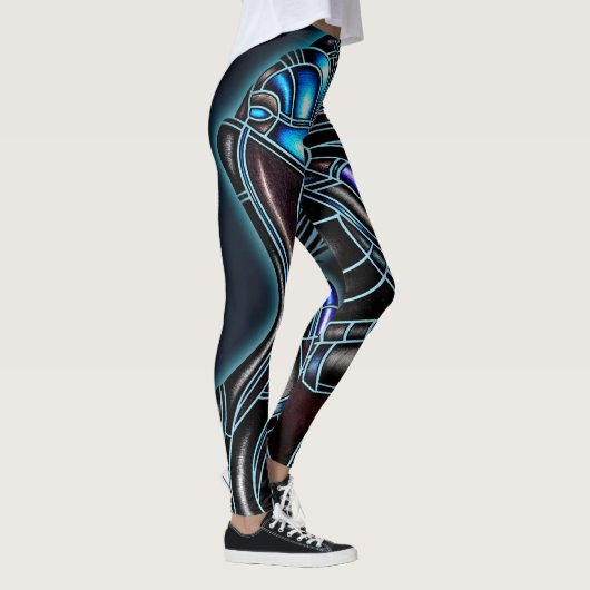 Cyborg-Skelett Leggings (Rechts)