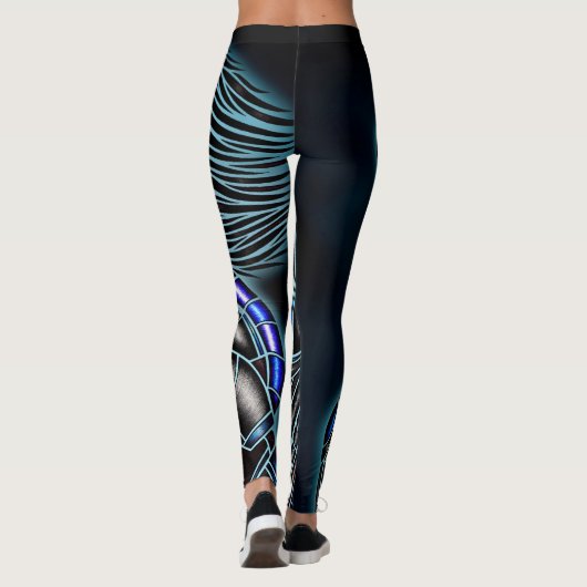 Cyborg-Skelett Leggings (Rückseite)