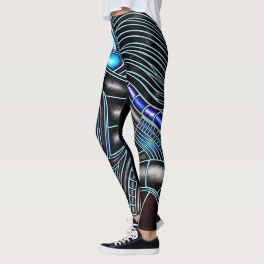 Cyborg-Skelett Leggings (Links)