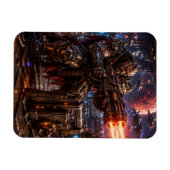 Cyborg Space Pirate — Heavy Gunner Magnet (Horizontal)