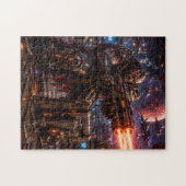 Cyborg Space Pirate — Heavy Gunner Puzzle (Horizontal)