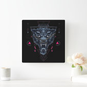 Cyborg Square Wall Clock Quadratische Wanduhr (Zuhause)