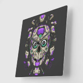 Cyborg Square Wall Clock Quadratische Wanduhr (Winkel)