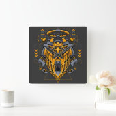 Cyborg Square Wall Clock Quadratische Wanduhr (Zuhause)