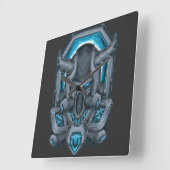 Cyborg Square Wall Clock Quadratische Wanduhr (Winkel)