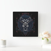 Cyborg Square Wall Clock Quadratische Wanduhr (Zuhause)