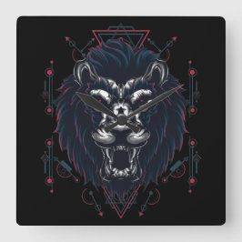 Cyborg Square Wall Clock Quadratische Wanduhr