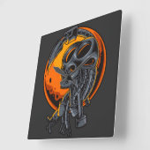 Cyborg Square Wall Clock Quadratische Wanduhr (Winkel)