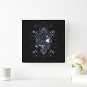Cyborg Square Wall Clock Quadratische Wanduhr (Zuhause)
