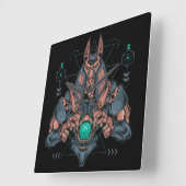 Cyborg Square Wall Clock Quadratische Wanduhr (Winkel)