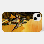 CYBORG TITAN, DESERT HYPERION Science Fiction Scif Case-Mate iPhone Hülle (Rückseite (Horizontal))