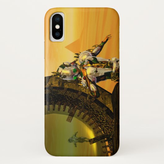 CYBORG TITAN, DESERT HYPERION Science Fiction Scif Case-Mate iPhone Hülle (Rückseite)