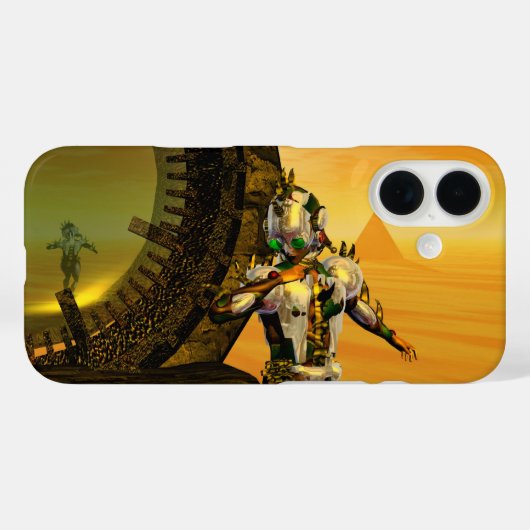 CYBORG TITAN, DESERT HYPERION Science Fiction Scif Case-Mate iPhone Hülle (Rückseite (Horizontal))