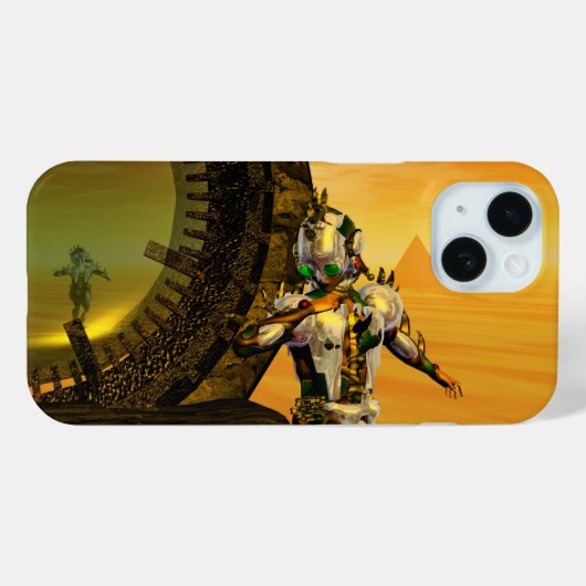 CYBORG TITAN, DESERT HYPERION Science Fiction Scif Case-Mate iPhone Hülle (Rückseite (Horizontal))