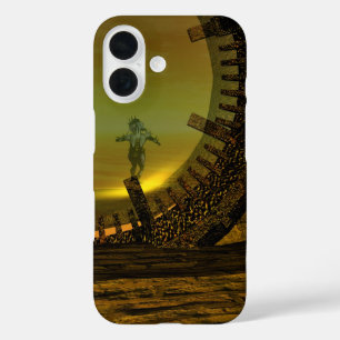 CYBORG TITAN, DESERT HYPERION Science Fiction Scif iPhone 16 Hülle