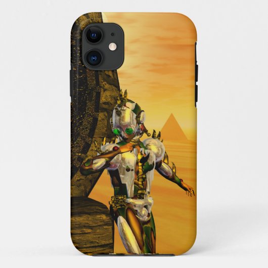 CYBORG TITAN, DESERT HYPERION Science Fiction Scif Case-Mate iPhone Hülle (Rückseite)