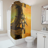 CYBORG TITAN, DESERT HYPERION Science Fiction Scif Duschvorhang (Beispiel)