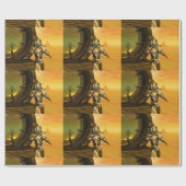 CYBORG TITAN, DESERT HYPERION Science Fiction Scif Geschenkpapier (Flach)