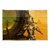 CYBORG TITAN, DESERT HYPERION Science Fiction Scif Kissenbezug (Rückseite-Rechts)