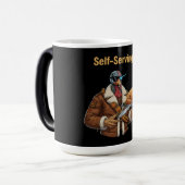 Cyborg Turkey's Thanksgiving Revenge Verwandlungstasse (Vorderseite Links)