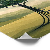 Cyborg Under Tree of Circuitry Poster (Ecke)