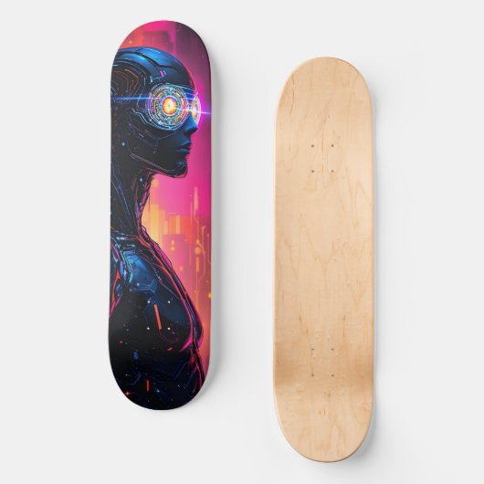Cyborg Warrior Skateboard (Vorderseite)