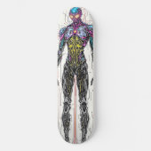Cyborg Warrior Skateboard (Vorderseite)