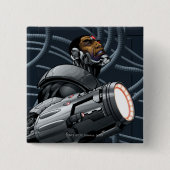 Cyborg & Weapon Bust Button (Vorderseite)