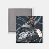 Cyborg & Weapon Bust Magnet (Vorderseite/Rückseite)