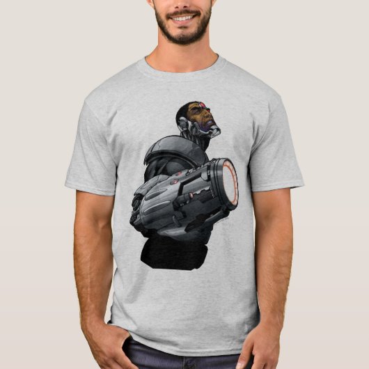 Cyborg & Weapon Bust T-Shirt (Vorderseite)
