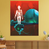 Cyborg-Werk Leinwanddruck (Insitu (Wohnzimmer))