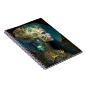 Cyborg Woman Fantasy Sci-Fi Art Notebook Notizblock (Rechte Seite)