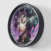 Cyborg Woman Science Fiction Uhr (Winkel)