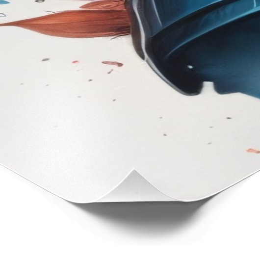 Cyborgfrau Fotodruck (Ecke)