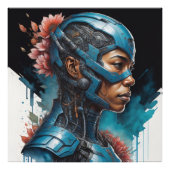 Cyborgfrau Fotodruck (Vorne)