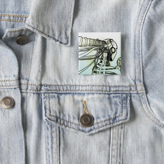 Cyborgknopf Button (Beispiel)