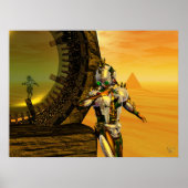 CYBORTITAN IN WÜSTE DER HYPERION-Science Fiction Poster (Vorne)