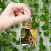 CYBORTITAN IN WÜSTE DER HYPERION-Science Fiction Schlüsselanhänger (Hand)