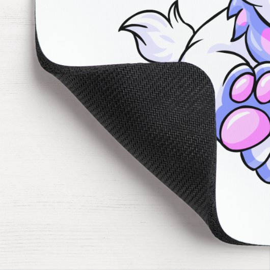 Cybunny Blau Mousepad (Ecke)