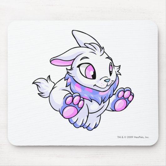 Cybunny Blau Mousepad (Vorne)