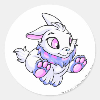 Cybunny Blue Runder Aufkleber
