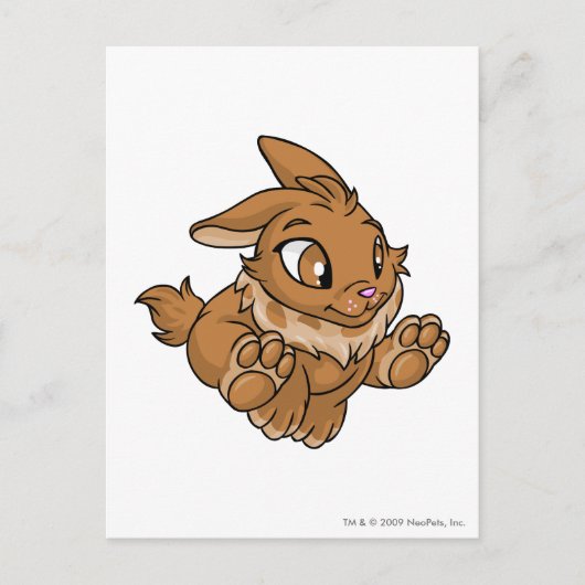 Cybunny Brown Postkarte (Vorderseite)