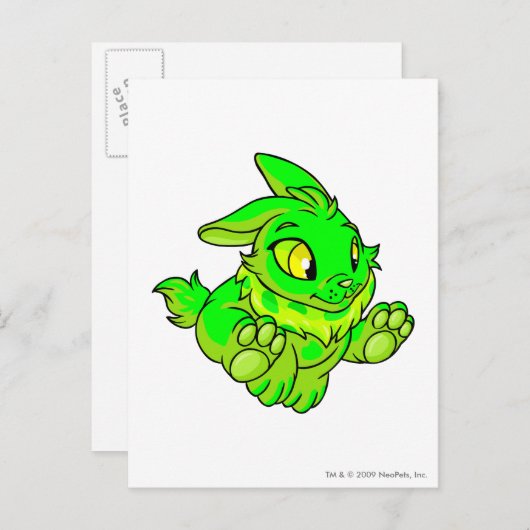 Cybunny Glows Postkarte (Vorne/Hinten)