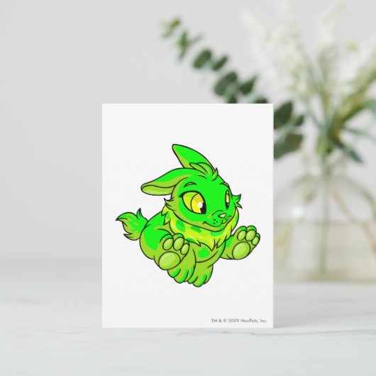 Cybunny Glows Postkarte (Stehend Vorderseite)